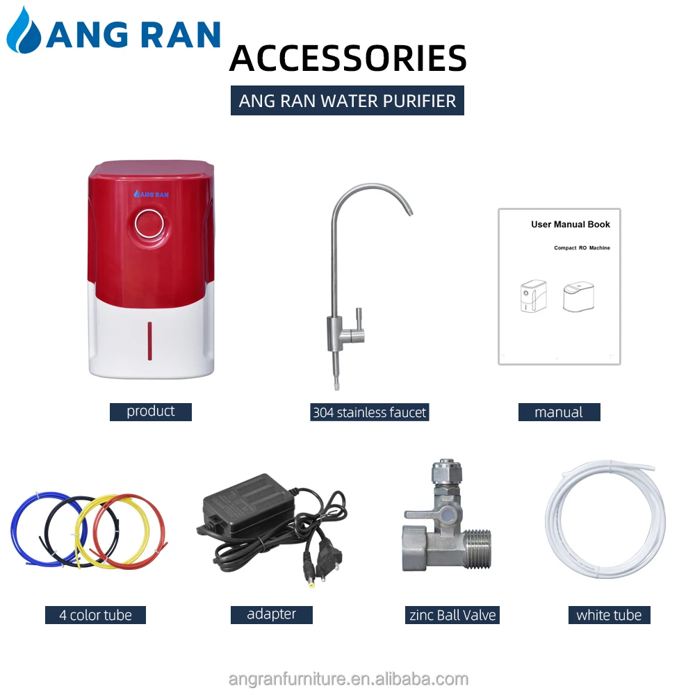Alkaline Water Purifier 5 Stage Reverse Osmosis Water Dispenser with OEM Kangen Water Machine 13485 5 Stage Ro System Parts 28.8