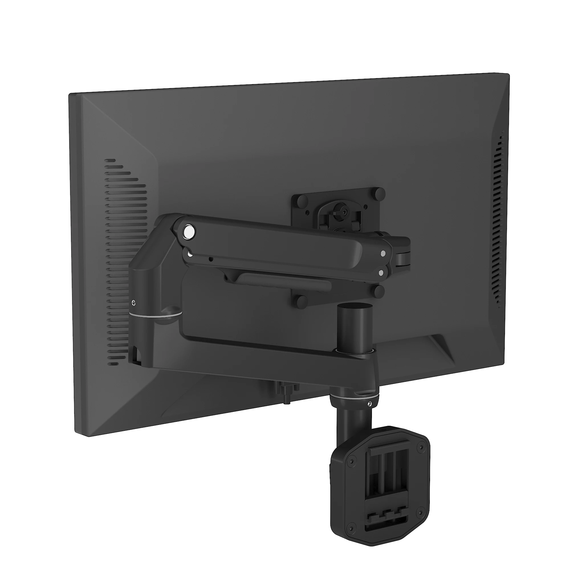Gas spring Aluminum free adjustable LCD TV LED single wall mount monitor arm stand