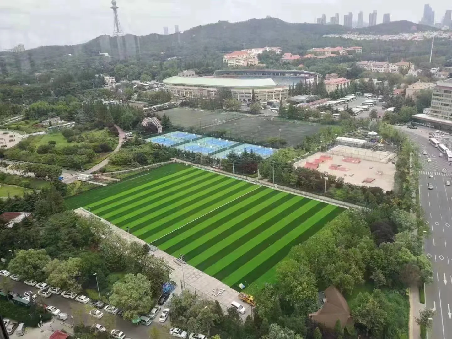 Outdoor 50mm football artificial grass Synthetic Grass High density artificial soccer field grass