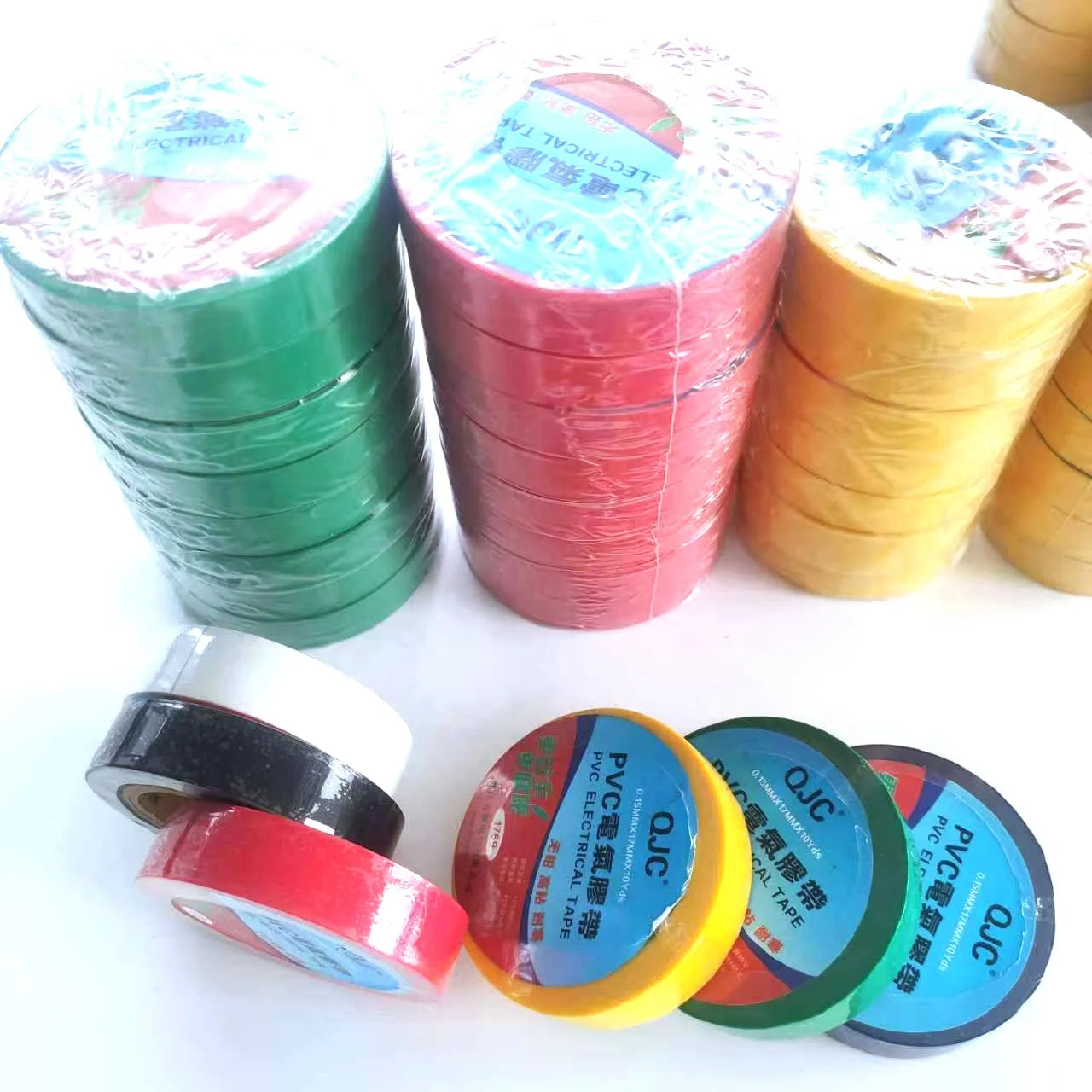 Customized Heat Resistant Colored Duct PVC Pipe Wrapping Adhesive Tape