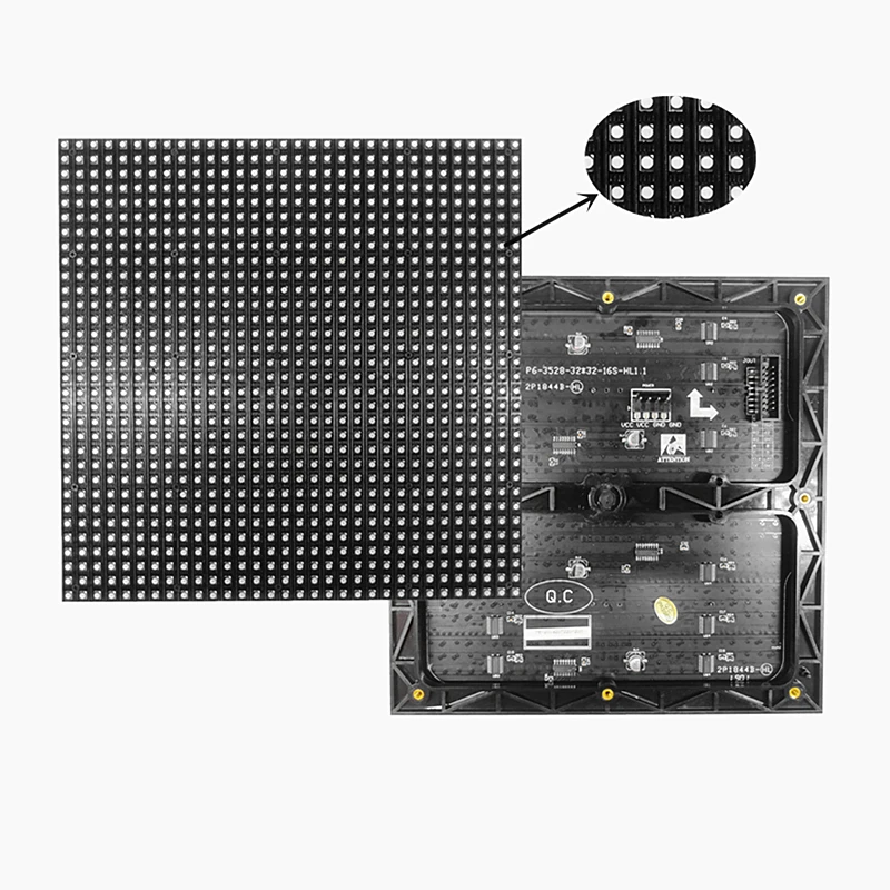 P6 Outdoor LED Module Full Color 3IN1 192x192mm 32x32 dots 1/8 Scanning  Matrix Panel Waterproof   LED Screen Module