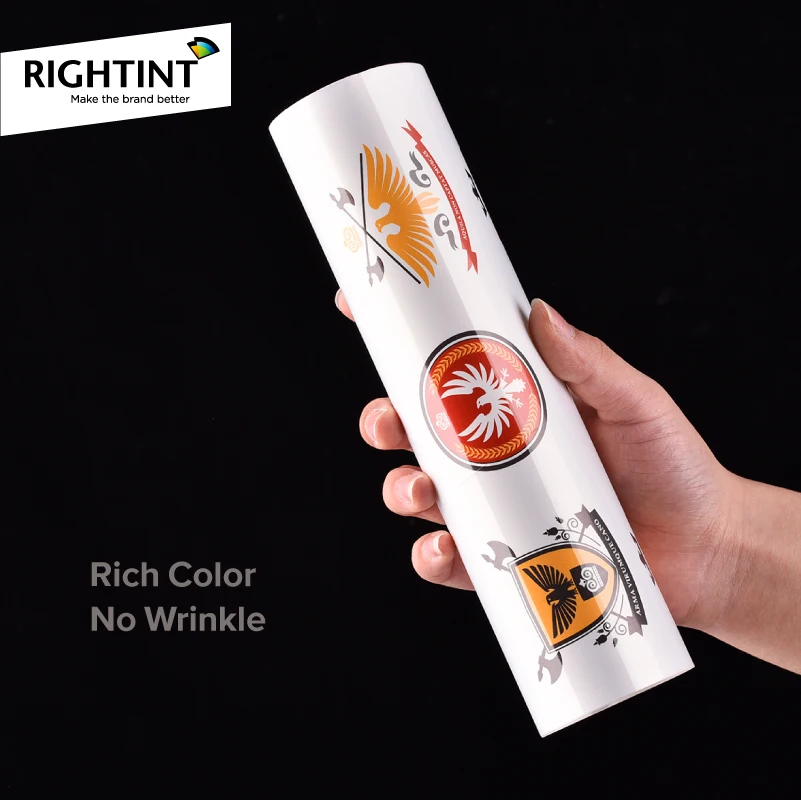 Printable High-Quality Adhesive Glossy White Mylar Self-Adhesive Sticker Paper PET Film Customized Printing