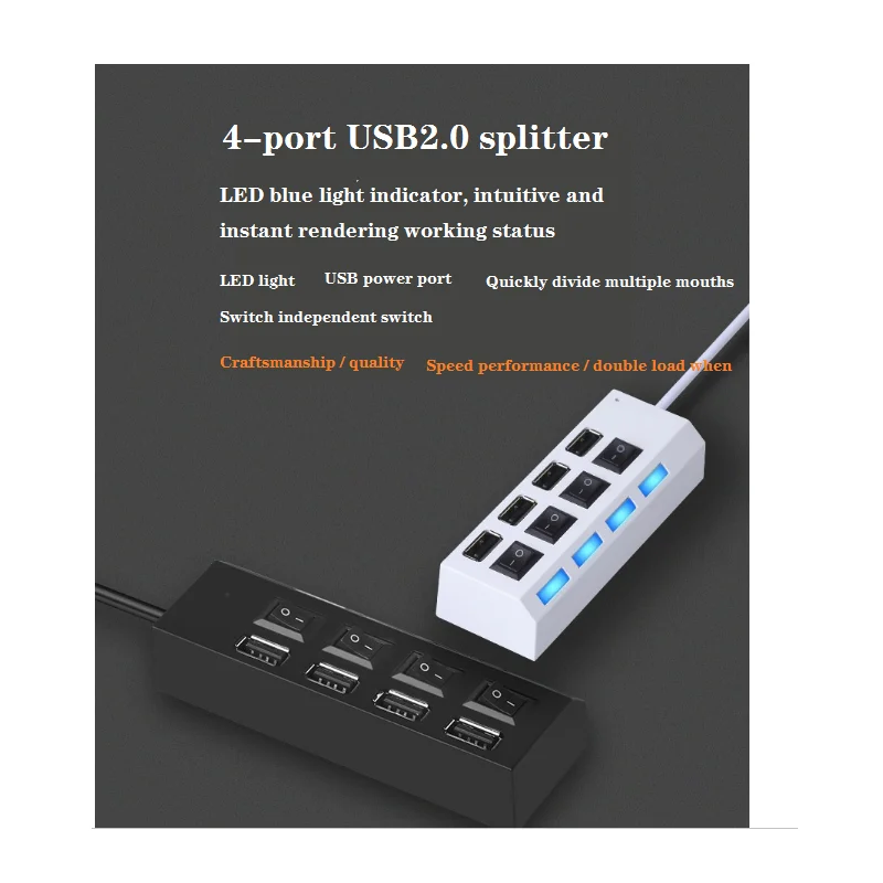 7 port 3.0 usb hub with external usb 2.0 4 port hub with independent switch