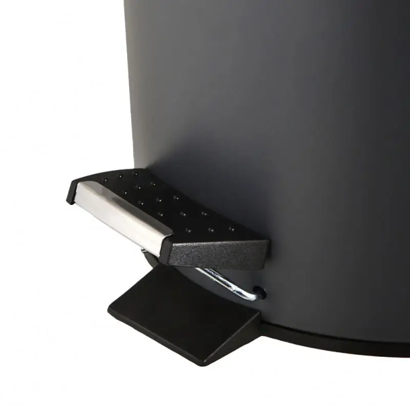 NEW Flat Lid Customized Color Waste Bin Round Shape Stainless Steel 5L Foot Pedal Bin