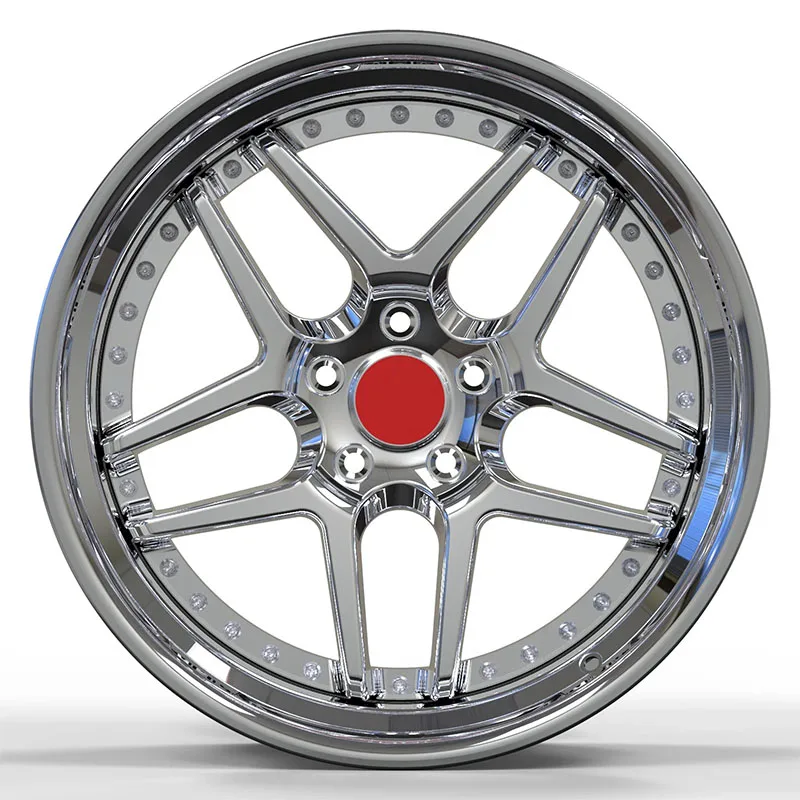 Chrome Lip Chrome Center Deep Dish Forged Wheels 18 19 20 21 22 23 24 26 Inch Custom Aluminium Alloy Forged Rims For Cars