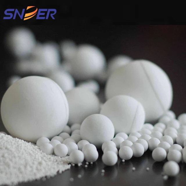 Ceramic industrial packing ball Inert Ceramic Alumina Support Media zirconia balls