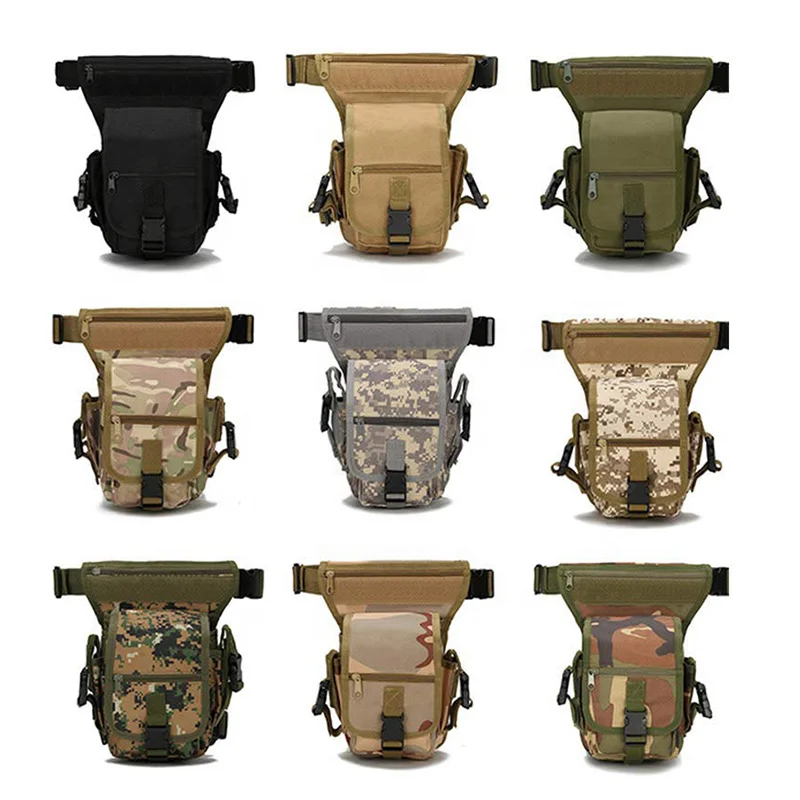 Outdoor Tactical Multi-Functional Motorcycle Hunting Hip Belt Waist Pouch Tactical Thigh  Leg Drop Bag