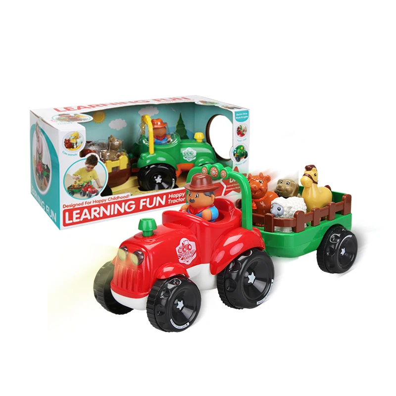 FiveStar Wholesale Price Anime Educational Farm Dolls Toddler Toy Electronic Musical Farmer Car Plastic Children Toys for Kids