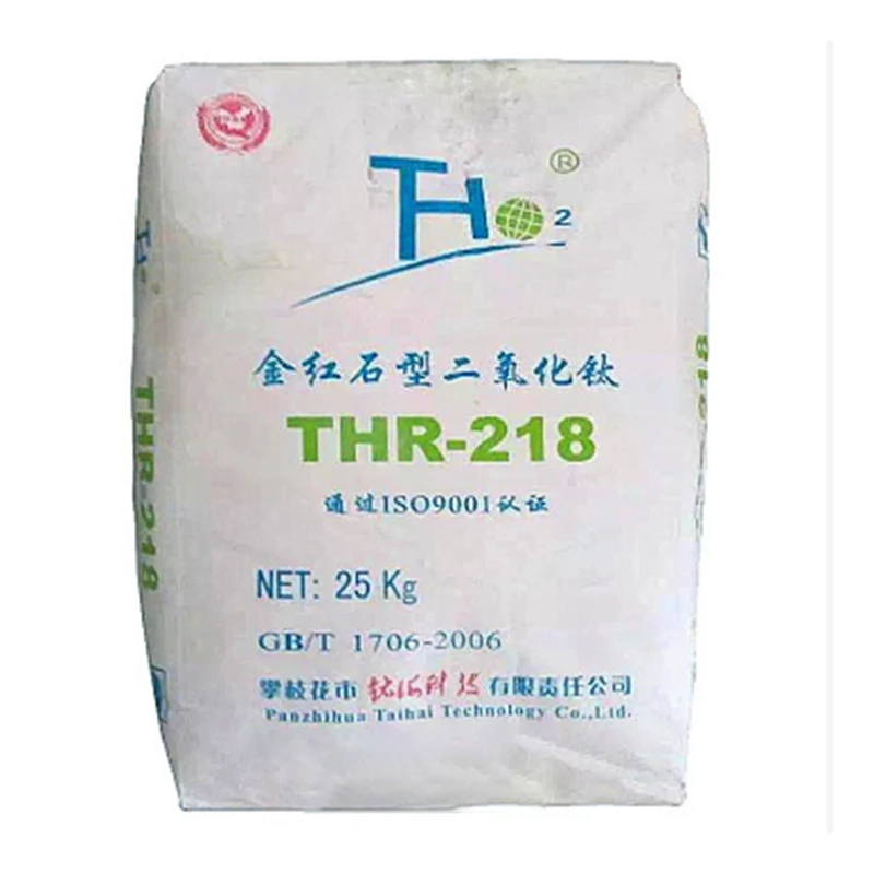 China Titanium Dioxide rutile food grade R216 THR218 manufacturer pigment titanium dioxide 25kg price per ton raw material