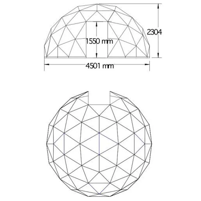 Wholesale products Transparent Geodesic Dome Tent For Garden Igloo