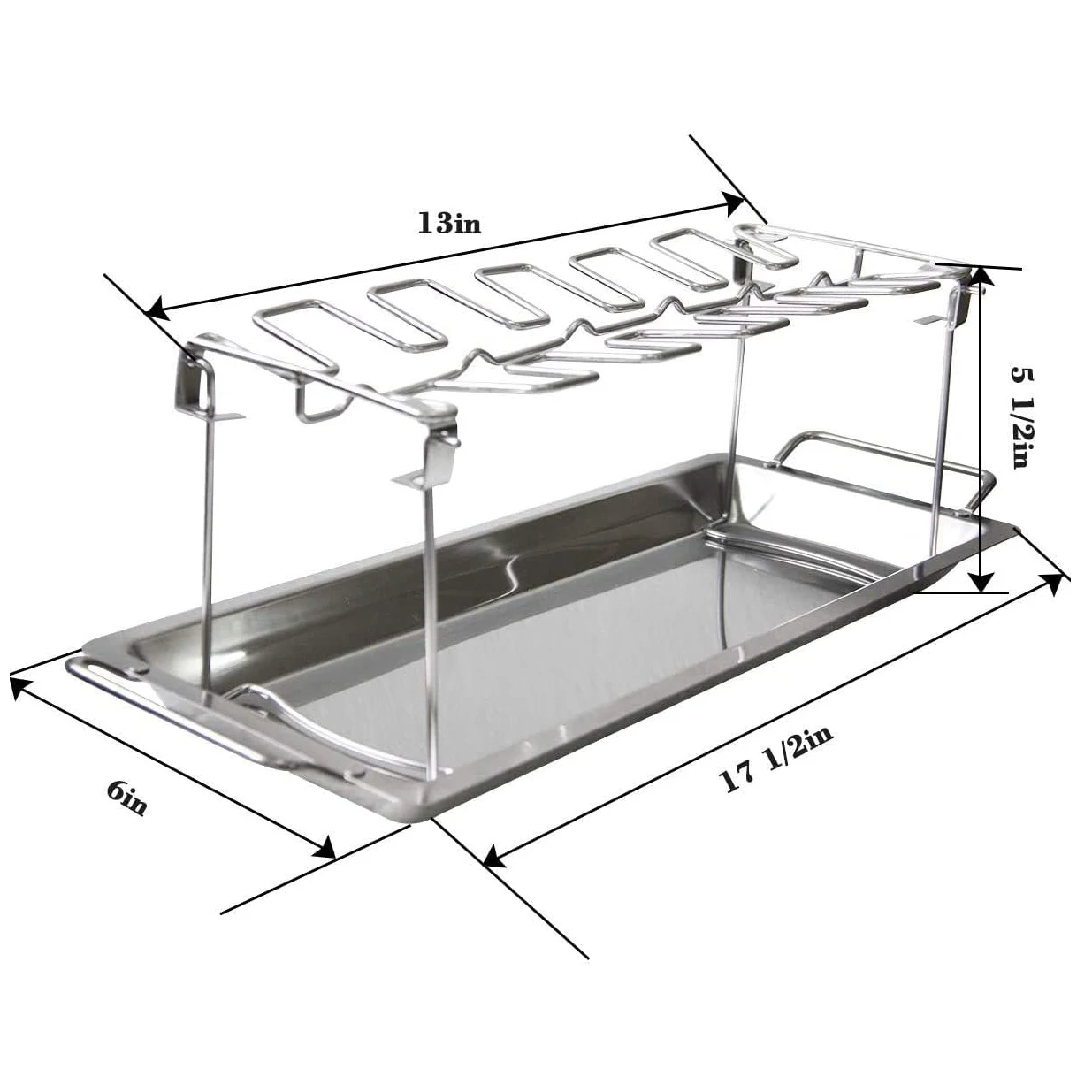 Stainless Steel Chicken Wing and Leg Roasting Rack