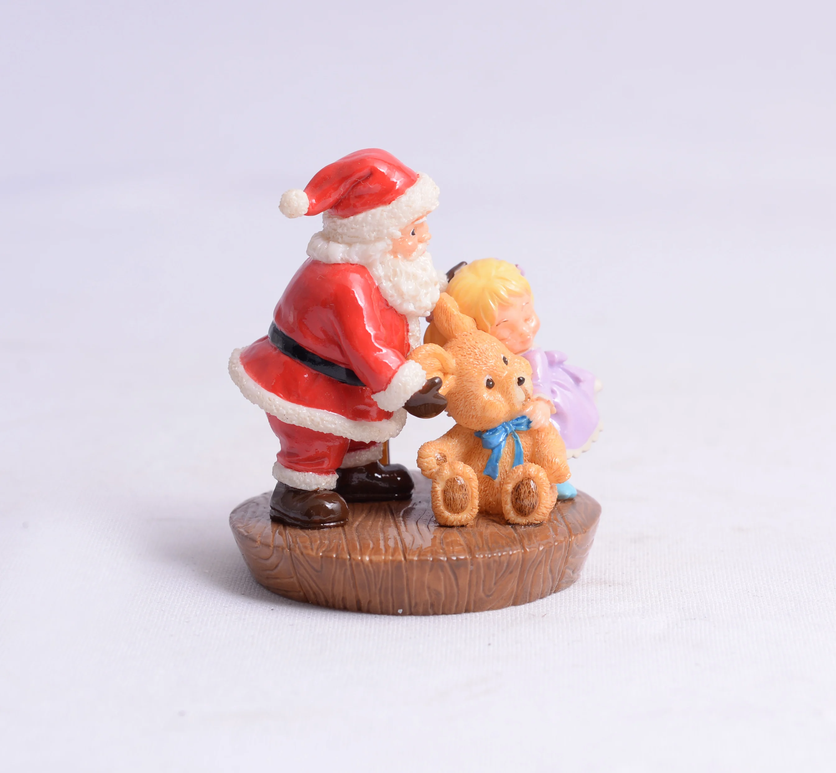OEM Resin Christmas Santa Statue Ornament Table Decorations Decoration Gift Resin Craft