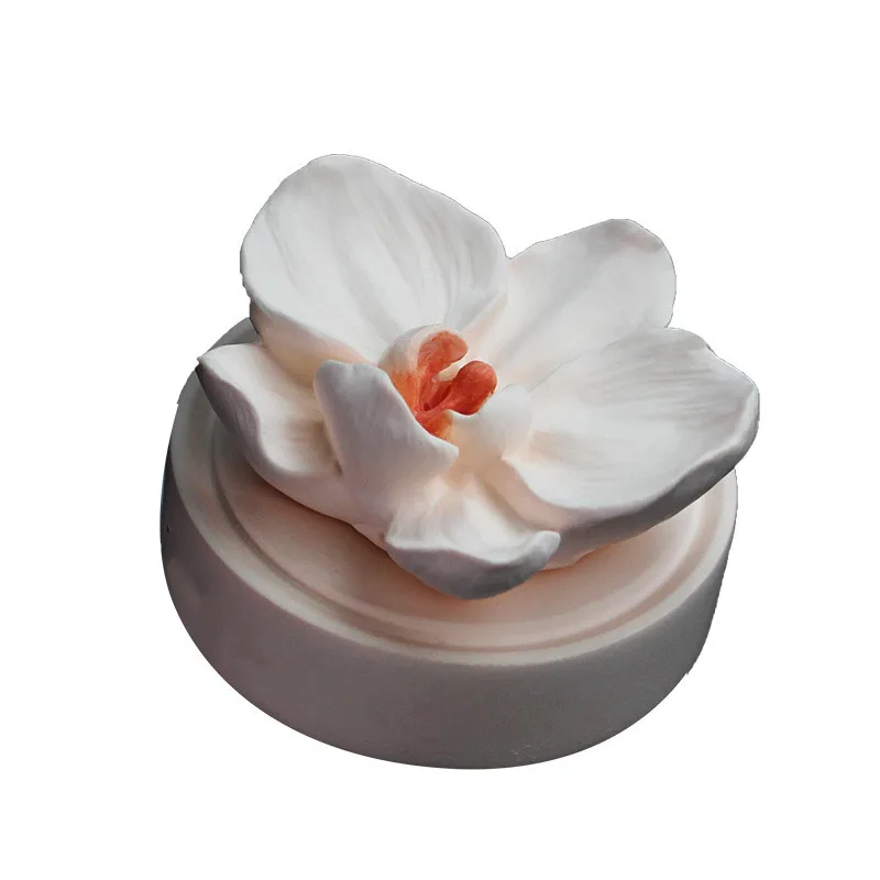 Huaming New Creative Phalaenopsis Gypsum Car Diffuser Scented Stone Home Decoration Bedroom Car aroma Air Freshener Fragrance