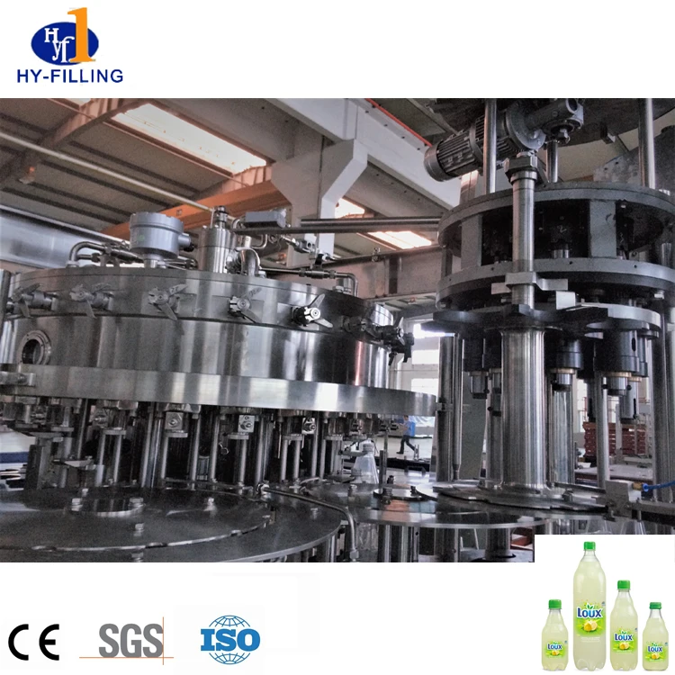 exact filling valve PET CSD Filling Machine 3 In 1 energy drink manufacturing equipment