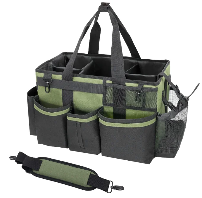 Shoulder Cleaning Organizer Handle Detachable Divider Tote Cleaning Car Caddy Bags Housekeepers Large Wearable Belt Bag Cleaning