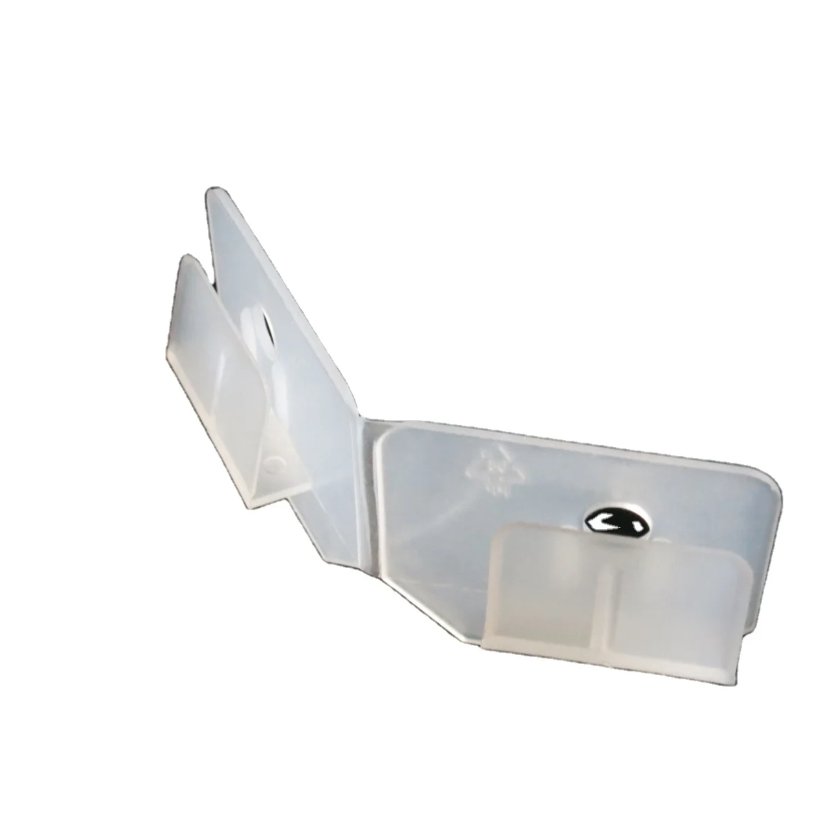 plastic flexible display foot for cardboard