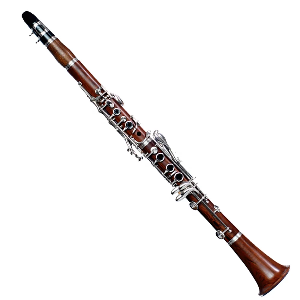 China Good Quality rosewood clarinet  Bb nickel plated 17 keys for Sale