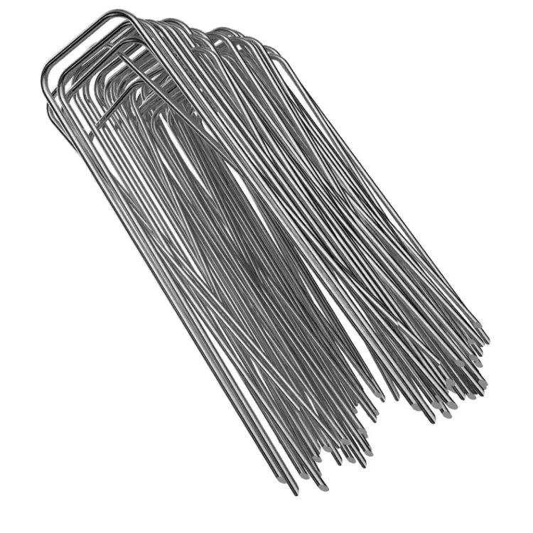 Garden Pegs Ground Stakes Spikes Gardening Supplies For Sod And Bird Netting Ground Cover U Garden Staples Landscape Staples