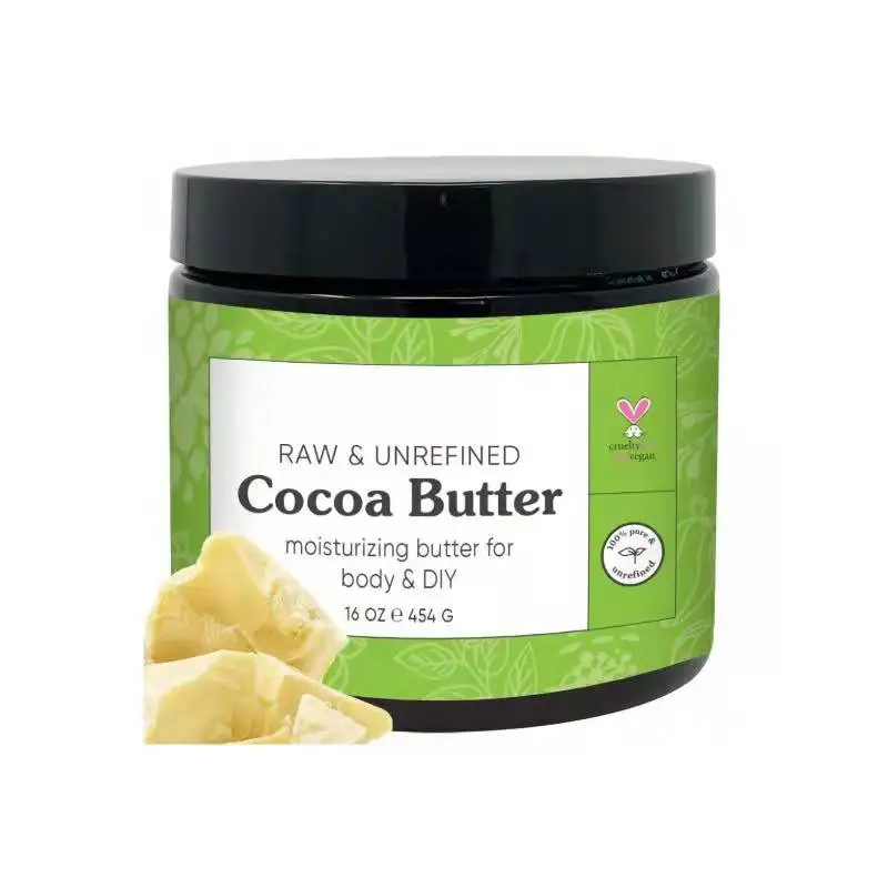 Собственная торговая марка OEM ODM, увлажняющее чистое нерафинированное какао масло для тела и волос