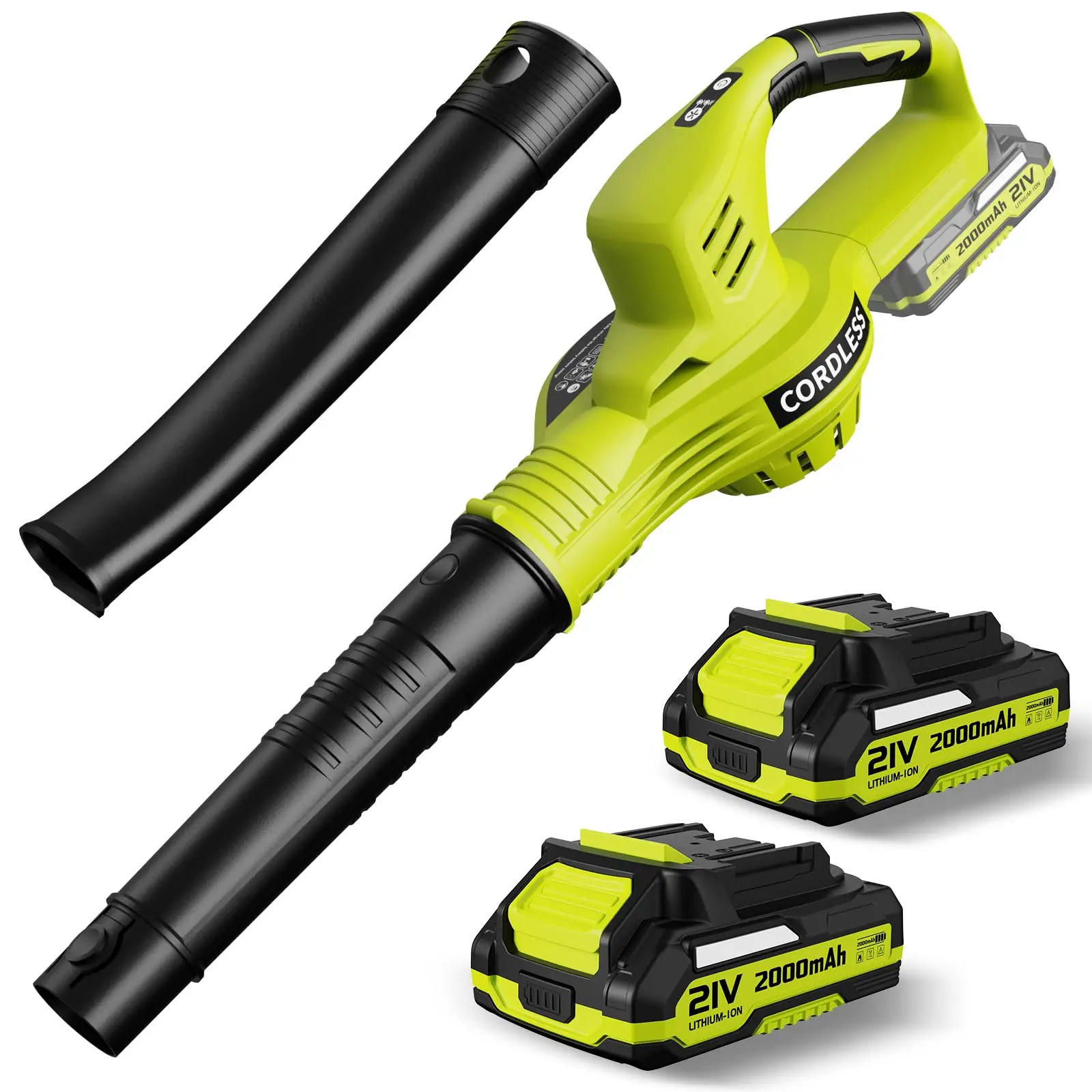 21v copper motor electric lithium mini vacuum turbo jet fan cordless garden leaf dust air blower with battery