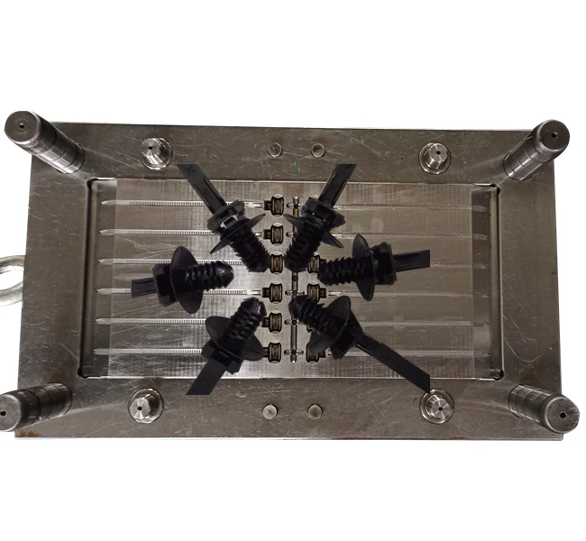 plastic nylon double head cable zip ties injection molding mould factory in mould city taizhou