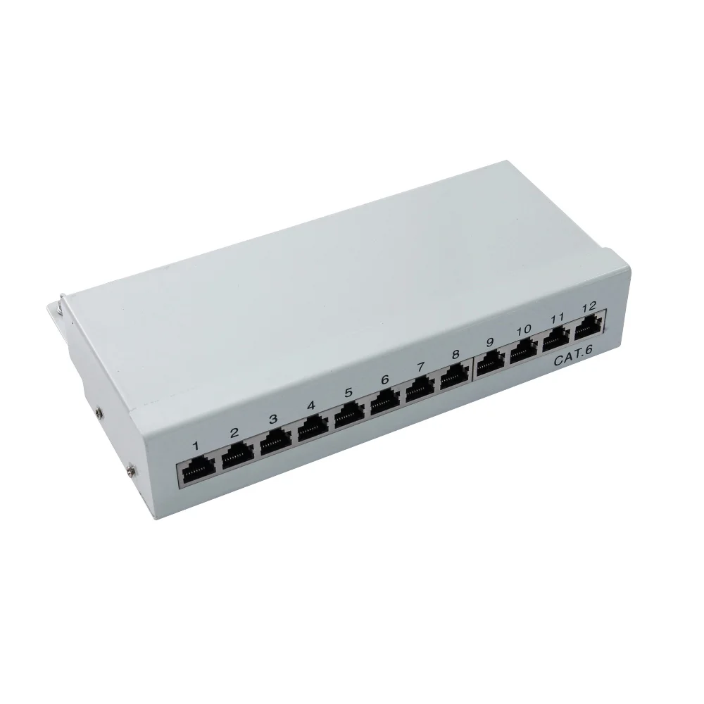 VT-P5312S-Cixi manufacture shield cat5e/cat6 8 or 12 port FTP patch panel