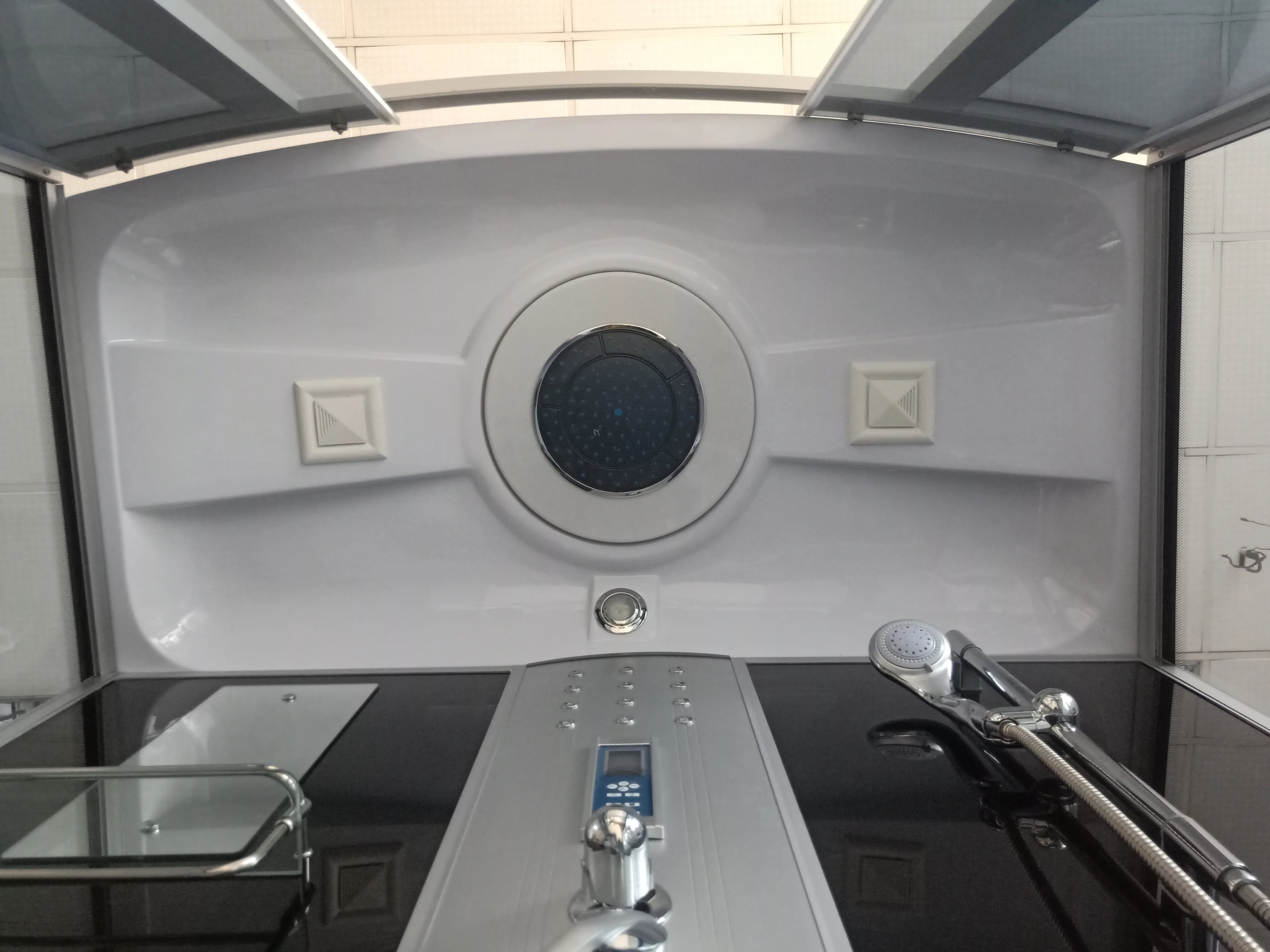 
Luxury 1500mm steam massage sliding door hydro shower cabin 