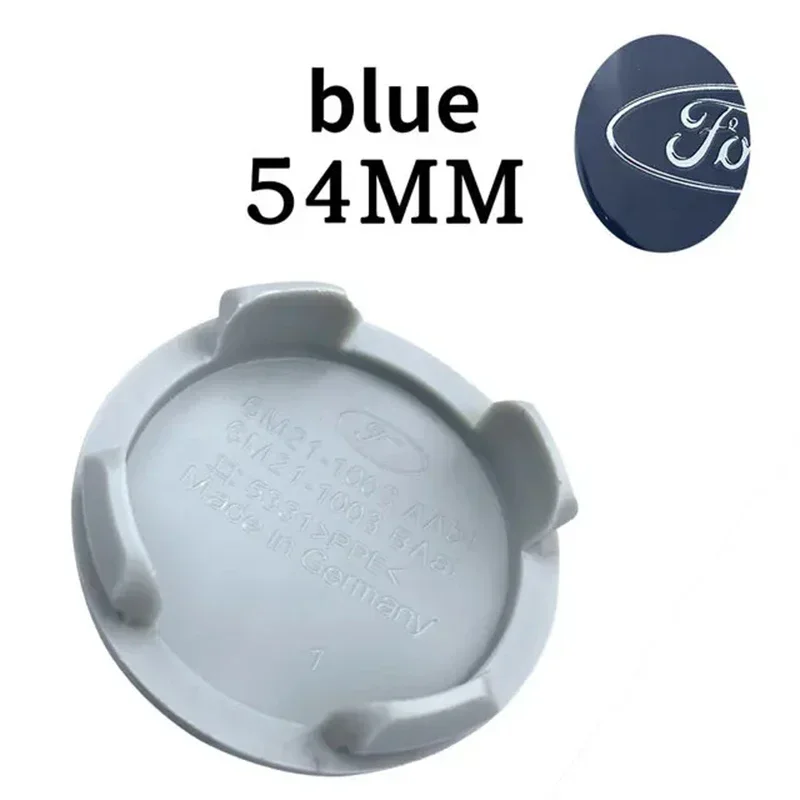 54mm Black snake Blue Car Wheel Center Caps Hubcap Car Rims Cover For Focus Fusion Fiesta Mustang ST F-150 Mondeo GT