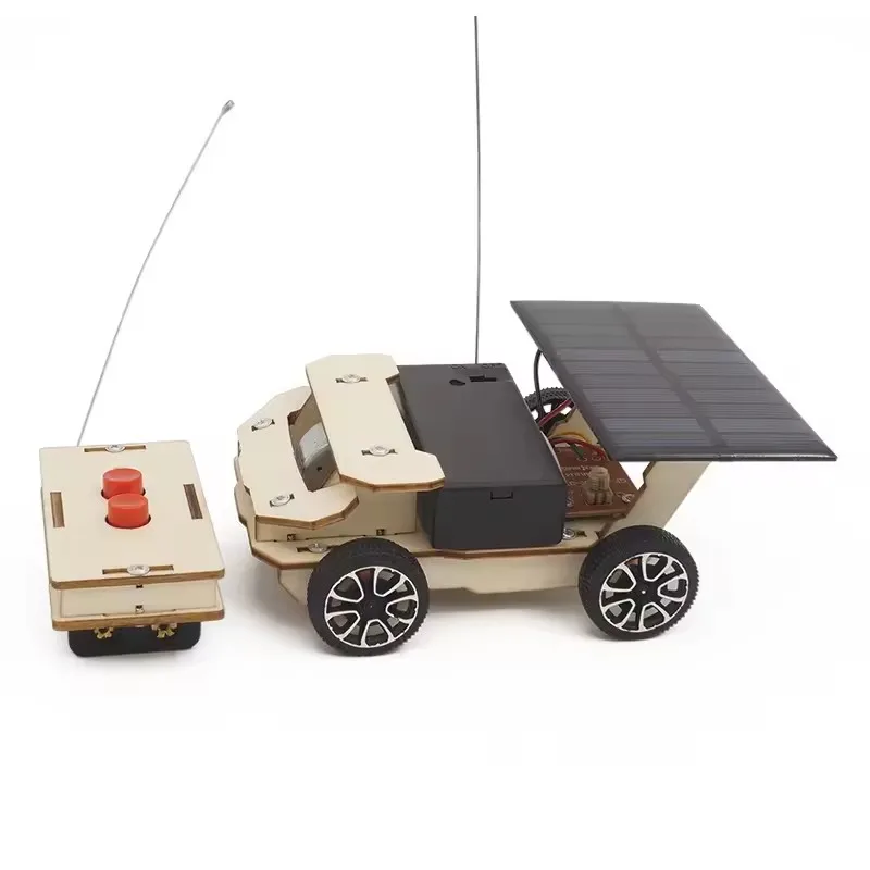 STEM science DIY kids solar power education toy wireless remote control car DIY toys for school