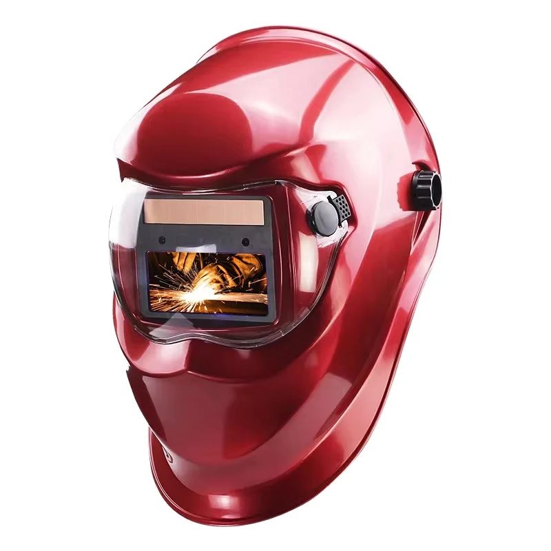 Welding Helmet with Light Solar Auto Dimming Welder Mask For Men 1/1/2 Top Optical Clarity Dual Power Supply