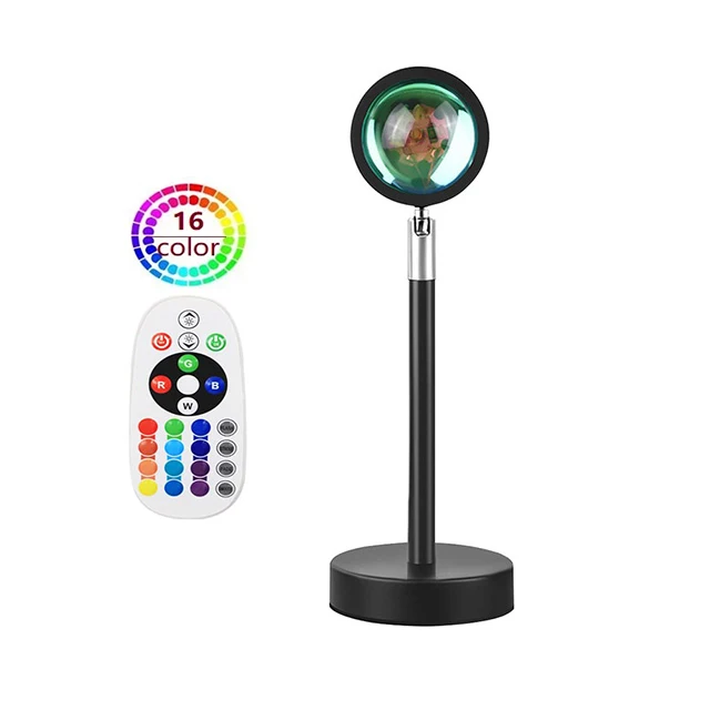 Factory Cheap Price Quickly Delivery Led Sunset Lamp 4 Colors or RGB 16 for Live Video Take Photos Night