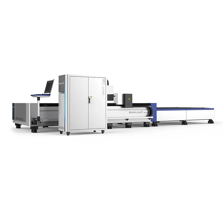 Morn china factory price fiber laser cutting machine with exchange table for metal cutting