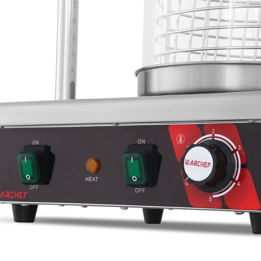 CE OEM good quality Commercial Three Spikes Hot Dog Steamer Bun Warmer