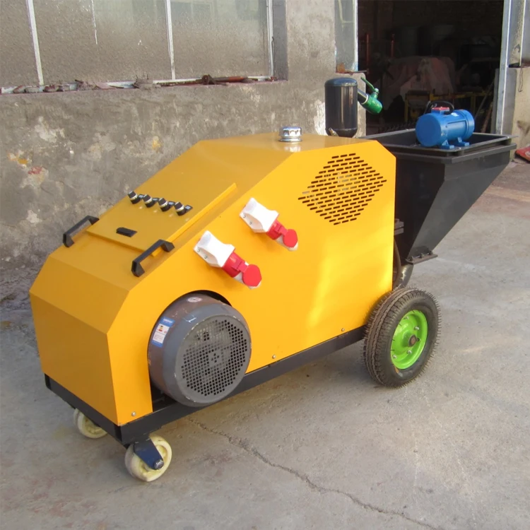 New Type Cement Sprayer High Power Double Cylinder Plunger Mortar Spraying Machine