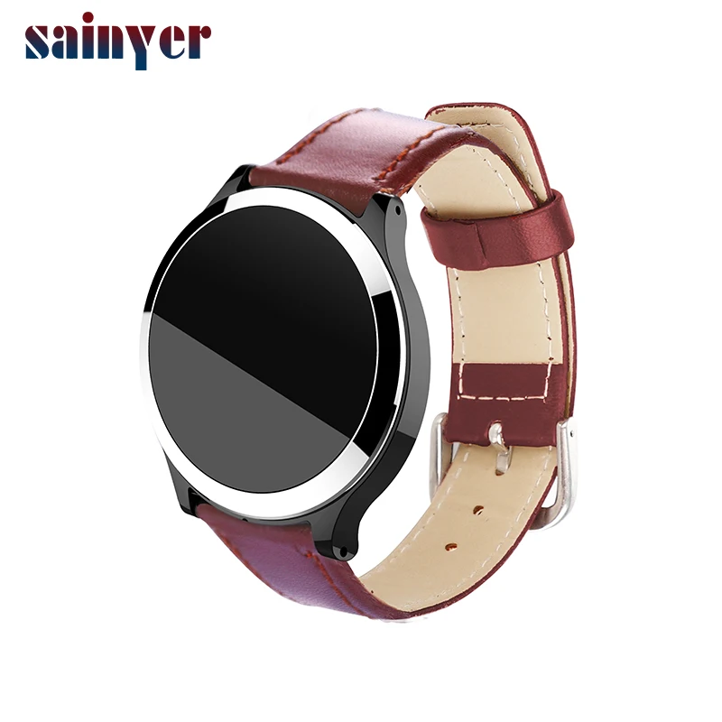 Новый B65 Bluetooth 4 0 версия IP67 водонепроницаемый смарт-браслет умные часы с кожаным