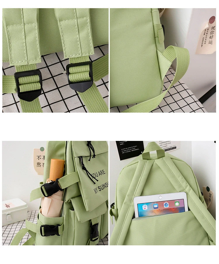 
College Bags Girls College School bags 4pcs Set Women Backpack girls backpack school bag set 