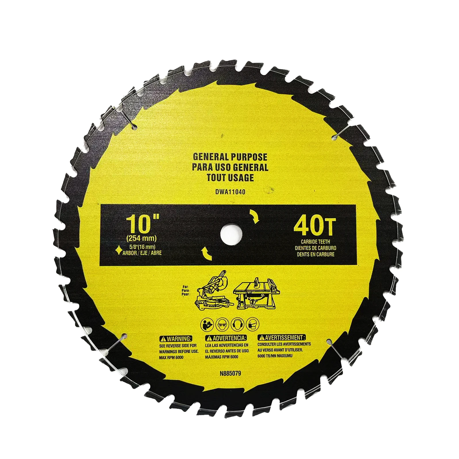 Brush cutter parts Carbide Tip blade 40 Teeth circular trimmer saw blade for weed eater