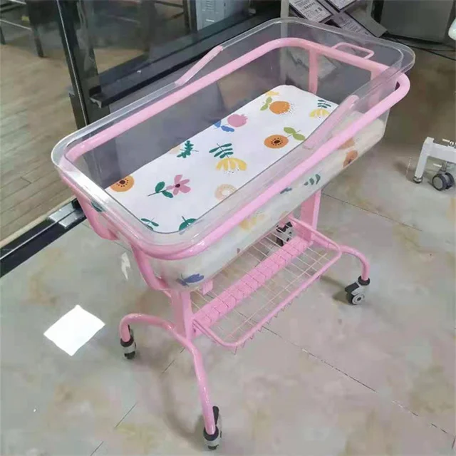 Luxury Hospital Baby Bassinet, Medical Hospital Baby Bed plastic Infant Crib