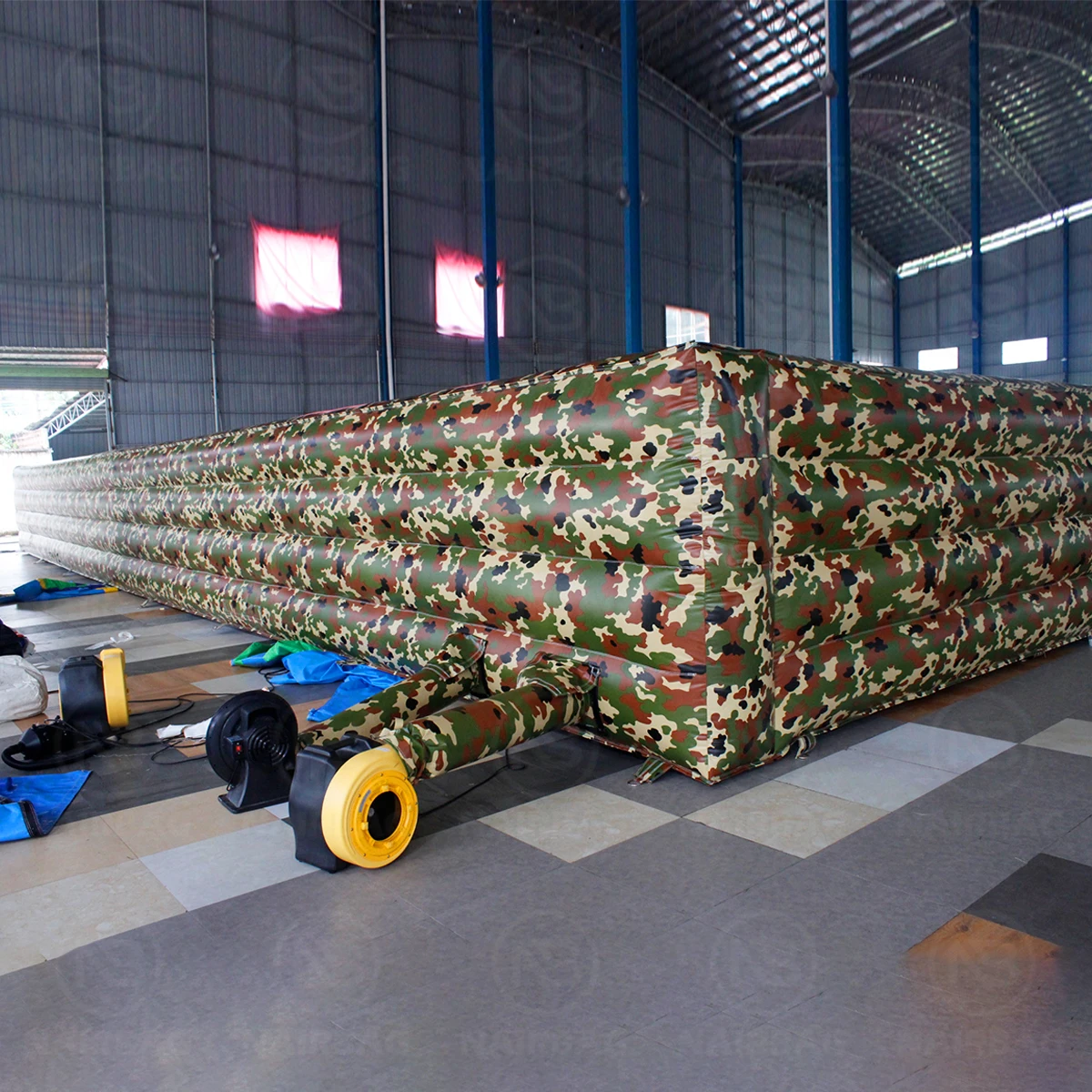 Inflatable Maze Outdoor Commercial PVC Camouflage Giant Inflatable Obstacle Labyrinth Mazes for Sale Camo Indoor Games