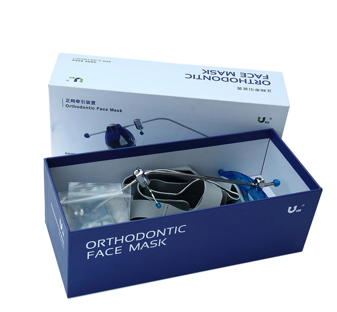 RS Dental Instruments Adjustable Single Pole Face-mask Reverse Pull Headgear Orthodontic Face Bow