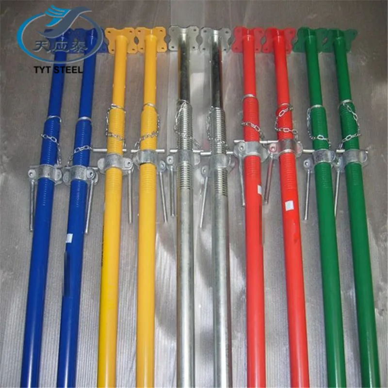 Construction Concrete Supports Heavy Duty Steel Prop Scaffolding Adjustable Steel Props jack formwork