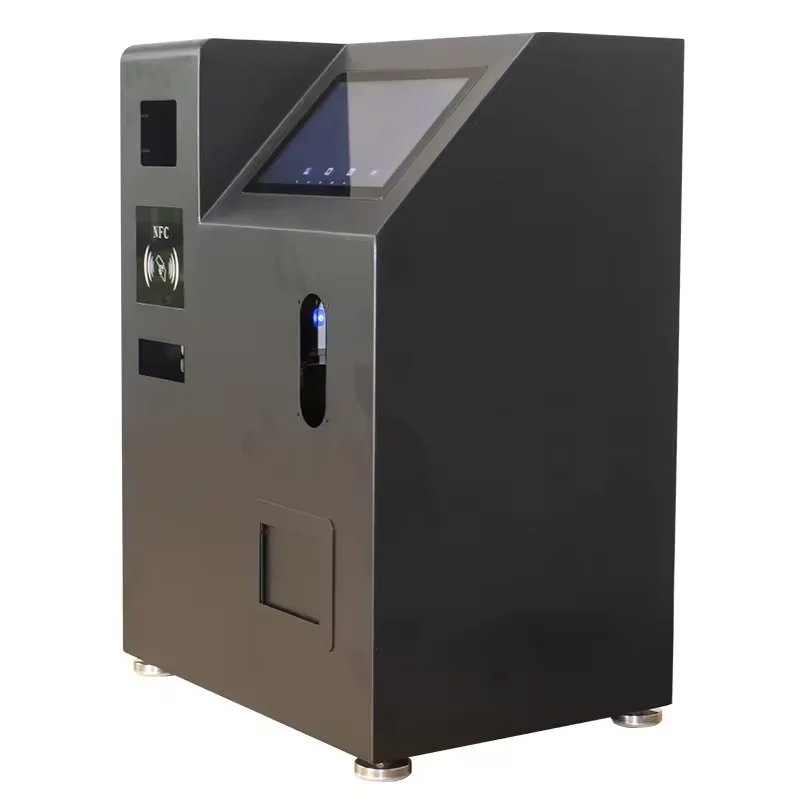 High Security Standard Cash Intelligent Kiosk Shopping Center Self-service Exchange Station Cash Register and Payment Kiosk