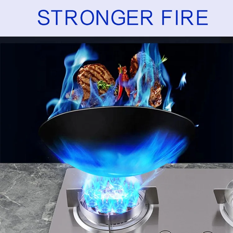stainless steel panel big fire built in Liquefied Petroleum gas 2 burner gas stove cooker
