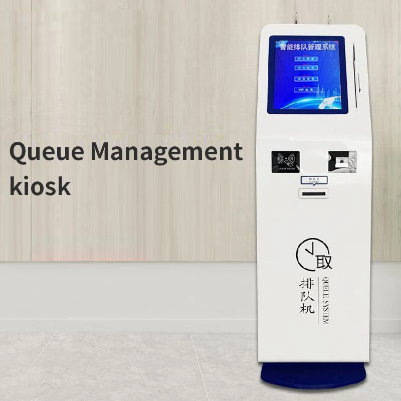 New hot selling touch based queuing booth, customized automatic queuing machine, ticket booth, self-service check-in