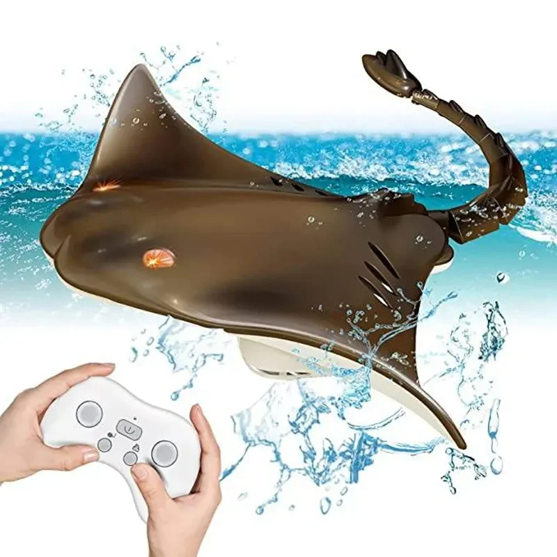 2.4G Wireless Waterproof Children Interactive Electric Simulation Manta Ray Swimming Fish Toy Rc Animals Remote Control Toys