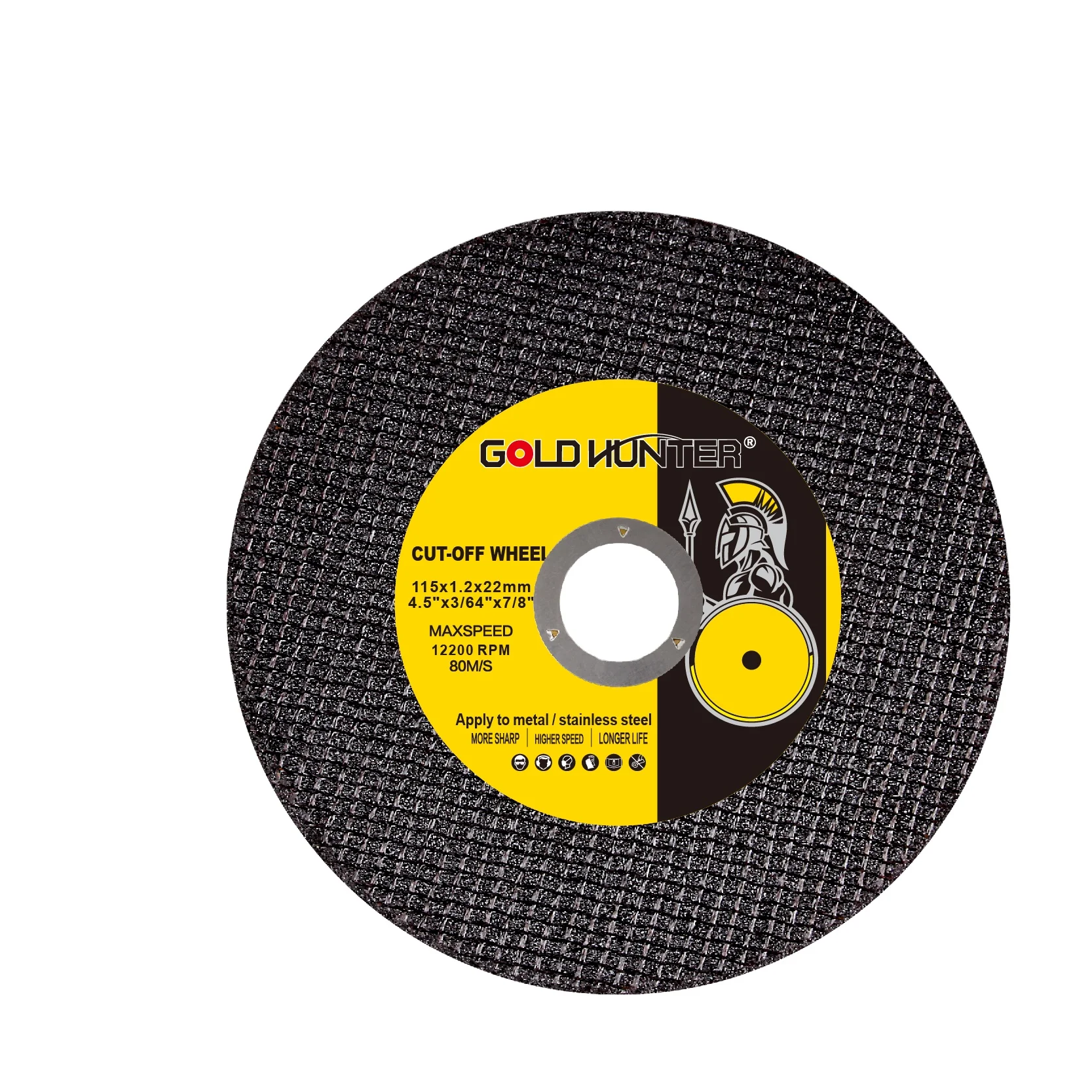 115X1.2X22mm Stainless Steel Flat Abrasive Disc