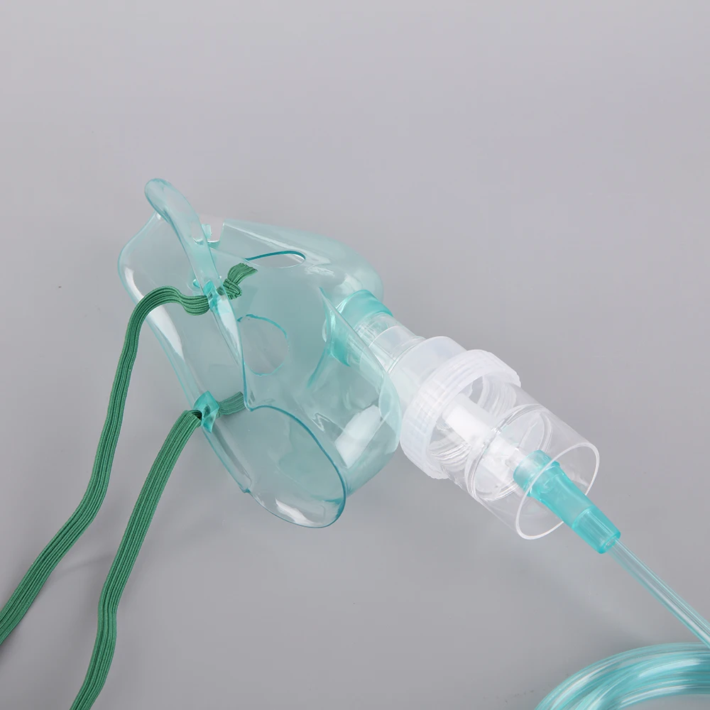 Disposable high concentration medical silicone concentration face nebulizer aerosol mask 2m oxygen tube
