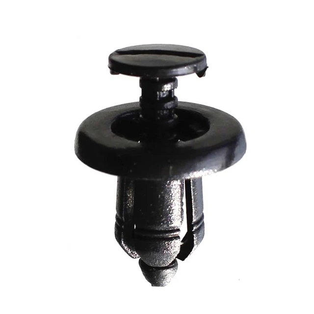 Black 10mm Car Bumper Fastener Trim Rivets Clips For Renault OEM 7703072360