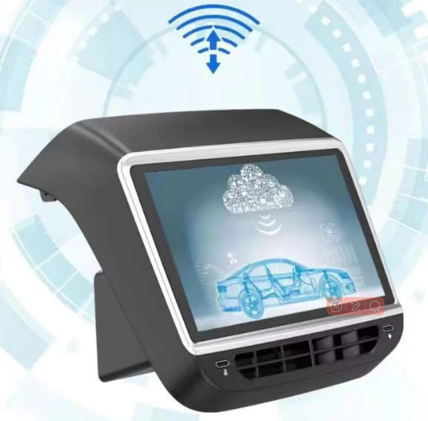 7-дюймовый ЖК-дисплей 2 + 32G Carplay Android авто заднее сиденье развлекательный кондиционер WIF IPS Type-C для Tesla Model 3/Y