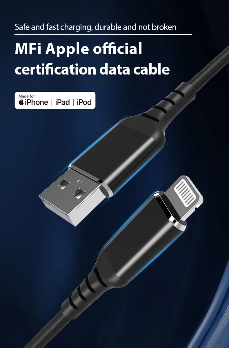  Mfi Original C89 Connector Iphone Lightning Charger Cable Certified Fast Charging made For Ipad